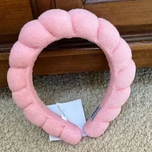 New! VERSED pink TikTok famous good hair day french terry croissant headband s_wp_63e8eb9602760ba79ab8a388.webp main image 3